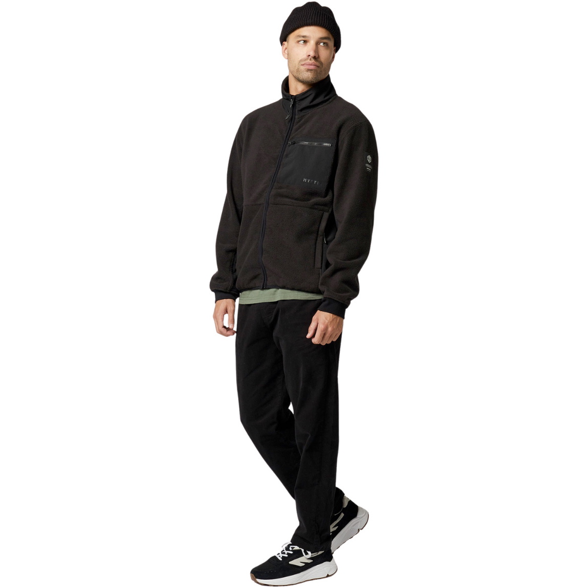 Moletom Masculino Mystic DTS Fleece Com Zíper E Zíper 2026 35104.260100 - Black